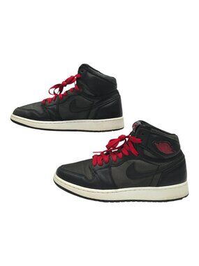Nike Air Jordan 1 Retro High OG BG Kids Size 7Y Black Gym Red 575441 - 060